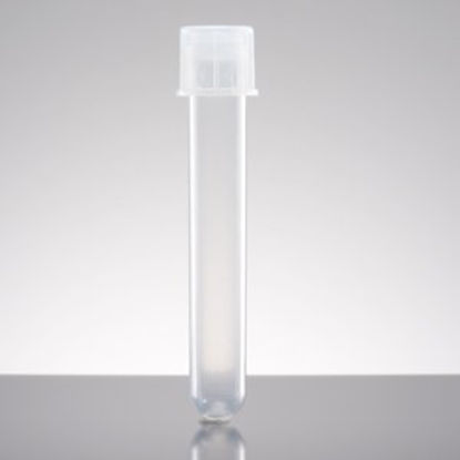 Picture of Falcon® Test Tube Round Bottom Plain 12 X 75 mm 5 mL Without Color Coding Snap Cap Polypropylene Tube1495911A
