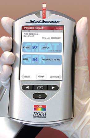 Picture of Reagent Test Strip StatSensor® General Chemistry Creatinine For StatSensor Creatinine Meter 50 X 25 Strips 25 StripsCIA1060774