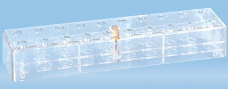 Picture of Rack 40 X 62 X 257 mm, Transparent, 2 X 10 Grid Size For Reaction Tubes 1.5 mL and Microvettes93.849.100