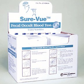 Picture of Rapid Test Kit Sure-Vue® Extra Sensitive Colorectal Cancer Screening / Home Test Device Fecal Occult Blood Test (FOBT) Stool Sample 80 Tests23038036