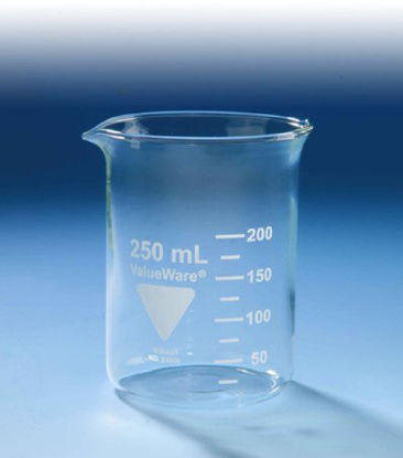 Picture of Laboratory Beaker Kimble® ValueWare™ Griffin Low-Form Borosilicate Glass 150 mLS00007