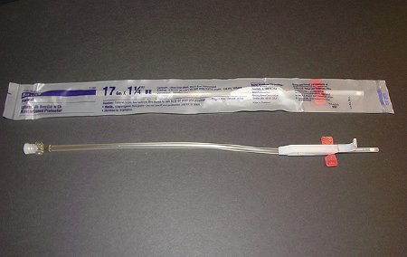 Picture of Apheresis Needle 16 Gauge 1-1/4 Inch Needle Length Safety Needle 12 Inch Tubing Sterile4R2440