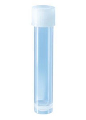Picture of Test Tube Round Bottom, Skirted Plain 16 X 79 mm 10 mL Without Color Coding Screw Cap Polypropylene Tube60.551.001