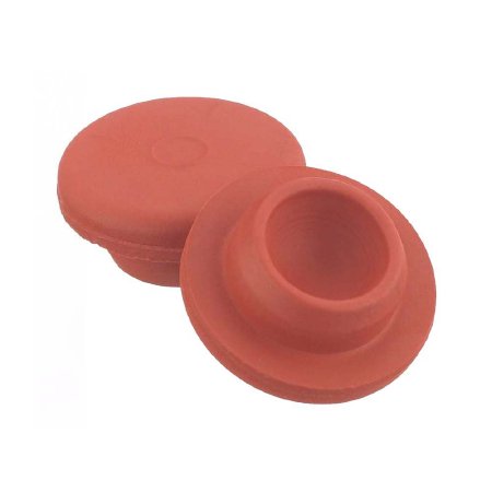 Picture of Wheaton® Bottle Stopper Rubber Straight Plug Stopper Red 13 X 20 mm For Vials with Straight Wall Glass Finish NonSterile224100-172