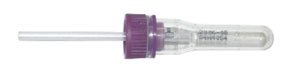 Picture of Safe-T-Fill® Capillary Blood Collection Tube Whole Blood Tube K2 EDTA Additive 2.1 X 113 mm 150 µL Purple Pierceable Attached Cap Plastic Tube1491551
