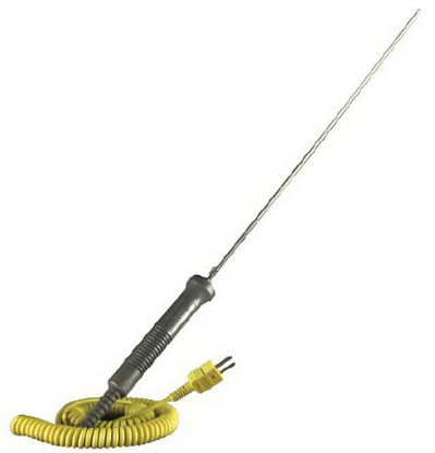 Picture of Low Temperature Type K Probe 0.17 Inch dia. X 17, -170 to 220°C Range Temperature, 8 Foot Expandable Cable, One Probe, 12 Inch Stem Length, 96 Inch Length Cable98767-71
