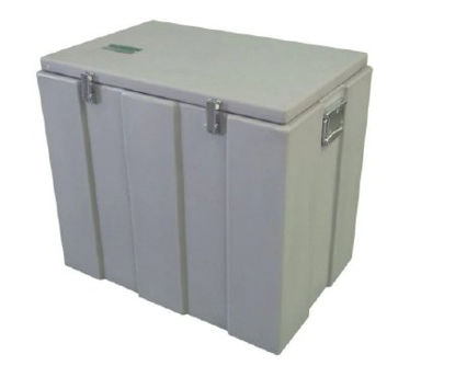 Picture of Dry Ice Storage / Transport Chest ThermoSafe® 19-1/8 X 25-1/4 X 28-1/8 Inch Outer Dimensions Gray ABS / Polyethylene 200 lbs. Dry Ice300