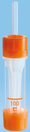 Picture of Microvette® 100 Capillary Blood Collection Tube Conical Bottom Lithium Heparin Additive 10.8 X 46.6 mm 100 µL Green Screw Cap Polypropylene Tube20.1282.100