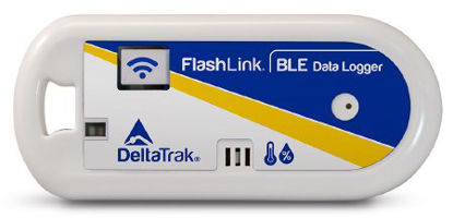 Picture of Temperature and Humidity Data Logger with Alarm Flashlink® Fahrenheit / Celsius -4° to +140°F Internal Sensor Battery Operated40901
