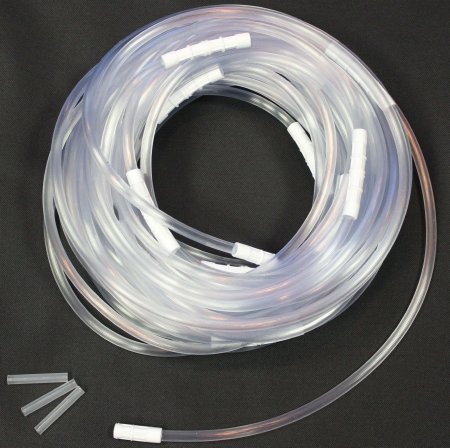 Picture of Suction Connector Tubing McKesson 100 Foot Length 0.25 Inch ID NonSterile Female / Male Connector Clear Ribbed OT Surface NonConductive PVC16-N6100