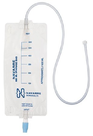 Picture of Gravity Drainage Bag Navarre® 600 mL Sterile Luer connector BarrierNDB600