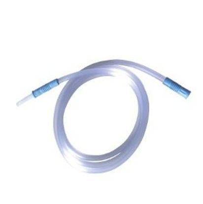 Picture of Suction Connector Tubing AMSure® 1-1/2 Foot Length 0.188 Inch ID Sterile Tube to Tube Connector Clear NonConductive PVCAS820
