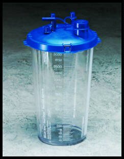 Picture of Suction Canister Medi-Vac® Guardian™ 2000 mL Shut-Off Valve / Locking Lid65651-220