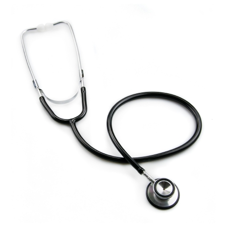 Picture of Classic Stethoscope McKesson Black 1-Tube 22 Inch Tube Double-Sided Chestpiece01-670BKGM