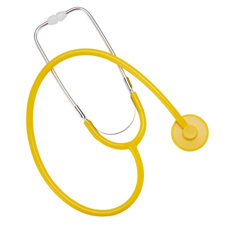 Picture of Disposable Stethoscope Cypress Yellow 1-Tube 22 Inch Tube Single Head ChestpieceDS664Y