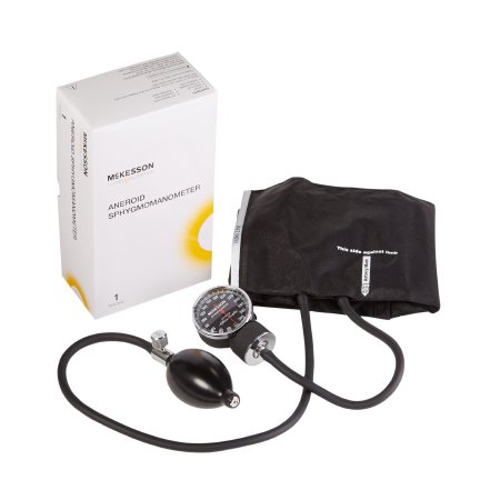 Picture of Aneroid Sphygmomanometer with Cuff McKesson LUMEON™ 2-Tube Pocket Size Hand Held Adult Medium Cuff01-720-11ABKGM