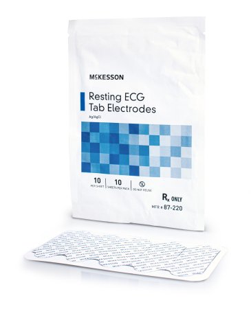 Picture of ECG Tab Electrode McKesson Resting Non-Radiolucent 10 per Pack87-220