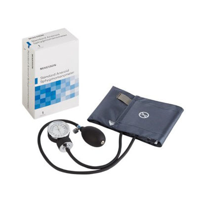 Picture of Aneroid Sphygmomanometer with Cuff McKesson Brand 2-Tube Pocket Size Hand Held Adult Medium Cuff01-775-11ANGM