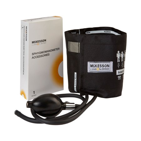 Picture of Blood Pressure Cuff and Bulb McKesson LUMEON™ Adult Arm Medium Cuff 23 - 40 cm Nylon Cuff01-865-11ABKGM
