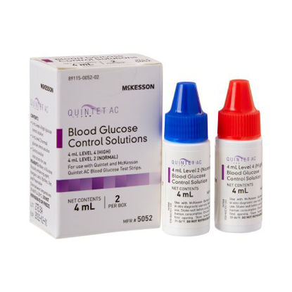 Picture of Blood Glucose Control Solution McKesson Quintet AC® Blood Glucose Testing 2 X 4 mL Level 1 & Level 25052