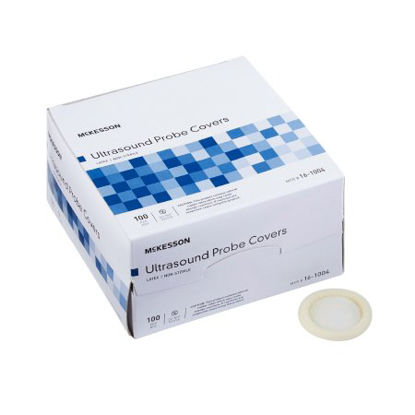 Picture of Ultrasound Probe Cover McKesson 1-1/4 X 8 Inch Latex NonSterile For use with Ultrasound Probe16-1004