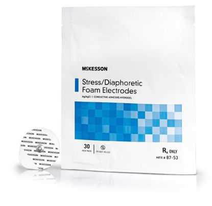 Picture of ECG Snap Electrode McKesson Stress Testing Non-Radiolucent 30 per Pack87-53