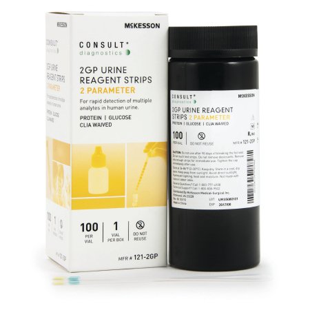 Picture of Urinalysis Test McKesson Consult™ Glucose, Protein 100 per Bottle121-2GP