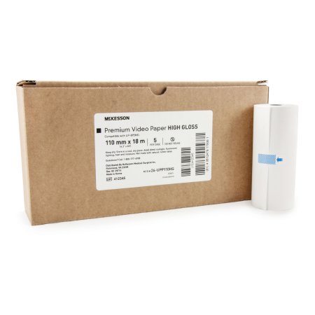 Picture of Media Recording Paper McKesson High Gloss Thermal Print Paper 110 mm X 18 Meter Roll Without Grid26-UPP110HG