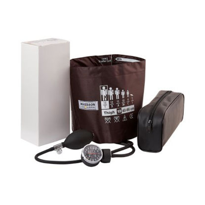 Picture of Aneroid Sphygmomanometer with Cuff McKesson LUMEON™ 2-Tube Pocket Size Hand Held Adult Large Cuff01-720-13TBRGM