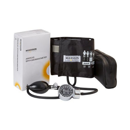 Picture of Aneroid Sphygmomanometer with Cuff McKesson LUMEON™ 2-Tube Pocket Size Hand Held Adult Medium Cuff01-700-11ABKGM