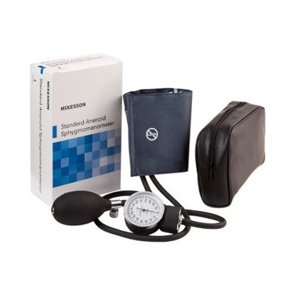 Picture of Aneroid Sphygmomanometer with Cuff McKesson Brand 2-Tube Pocket Size Hand Held Small Adult / Child Small Cuff01-775-10SANGM