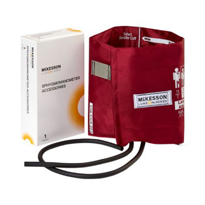 Picture of Blood Pressure Cuff McKesson LUMEON™ Adult Arm Large Cuff 34 - 50 cm Nylon Cuff01-845-12XBD-2GM