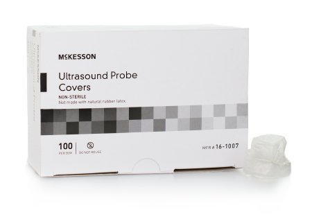 Picture of Ultrasound Probe Cover McKesson 1 X 9 Inch Polyurethane NonSterile For use with Ultrasound Probe16-1007