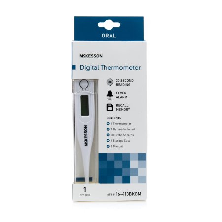 Picture of Digital Stick Thermometer McKesson Oral Probe Handheld16-413BKGM