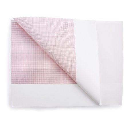 Picture of Diagnostic Recording Paper McKesson Thermal Paper 8-1/2 Inch X 183 Foot Z-Fold Red Grid26-007984