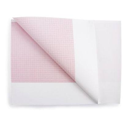 Picture of Diagnostic Recording Paper McKesson Thermal Paper 8-1/2 Inch X 183 Foot Z-Fold Red Grid26-007984