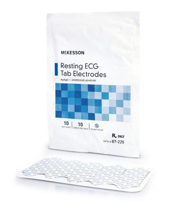 Picture of ECG Tab Electrode McKesson Resting Non-Radiolucent 10 per Pack87-225
