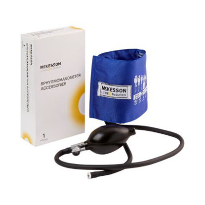 Picture of Blood Pressure Cuff and Bulb McKesson LUMEON™ Child / Adult Arm Small Cuff 19 - 27 cm Nylon Cuff01-865-10SARBGM