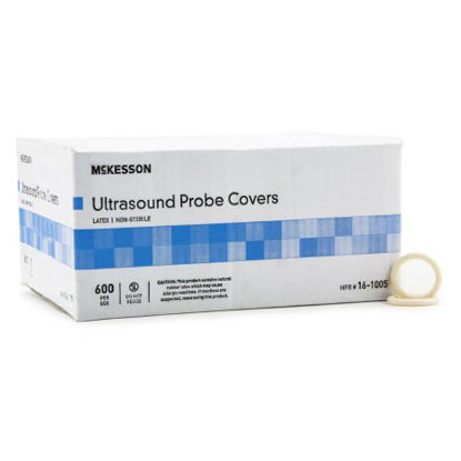 Picture of Ultrasound Probe Cover McKesson 1-1/4 X 8 Inch Latex NonSterile For use with Ultrasound Probe16-1005