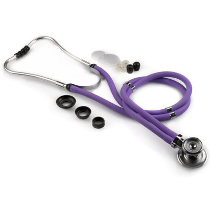 Picture of Sprague Stethoscope McKesson LUMEON™ Lavender 2-Tube 22 Inch Tube Double-Sided Chestpiece01-641LVGM