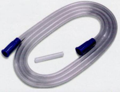 Picture of Suction Connector Tubing Argyle® 12 Foot Length 0.25 Inch ID Sterile Universal Molded Connector Clear NonConductive PVC8888301622