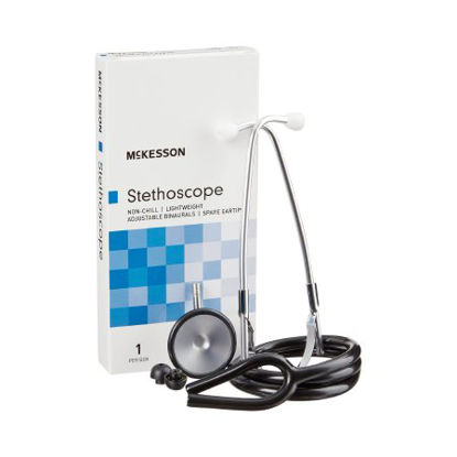 Picture of Classic Stethoscope McKesson Black 1-Tube 21 Inch Tube Single Head Chestpiece01-660BKGM