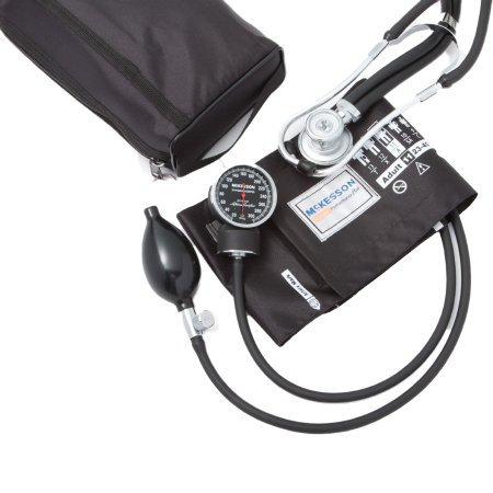 Picture of Aneroid Sphygmomanometer Combo Kit Pocket Style Hand Held Size 11 Nylon Cuff 22 Inch Stethoscope Tube Sprague Rappaport Stethoscope01-768-641-11ABKGM