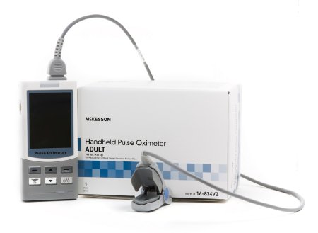 Picture of Handheld Pulse Oximeter McKesson Battery Operated Audible and Visible Alarm16-834V2