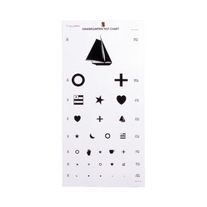 Picture of Preschool Eye Test Chart McKesson 20 Foot Measurement Acuity Test63-3052