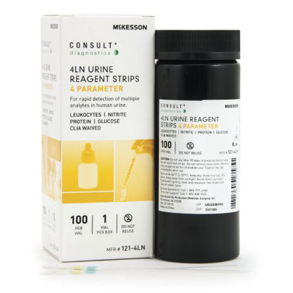 Picture of Urinalysis Test McKesson Consult™ Glucose, Leucocytes, Nitrite, Protein 100 per Bottle121-4LN