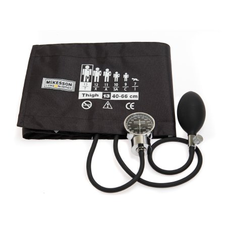 Picture of Aneroid Sphygmomanometer with Cuff McKesson LUMEON™ 2-Tube Pocket Size Hand Held Adult Large Cuff01-700-13TBRGM