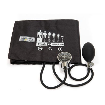 Picture of Aneroid Sphygmomanometer with Cuff McKesson LUMEON™ 2-Tube Pocket Size Hand Held Adult Large Cuff01-700-13TBRGM