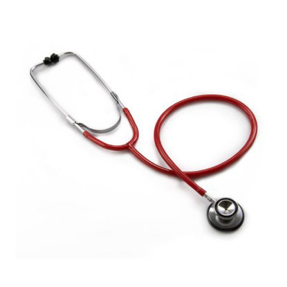 Picture of Classic Stethoscope McKesson Red 1-Tube 22 Inch Tube Double-Sided Chestpiece01-670RGM