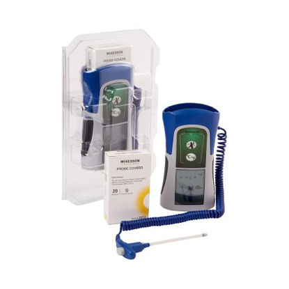Picture of Electronic Probe Thermometer McKesson LUMEON™ Oral / Rectal / Axillary Probe Handheld3074